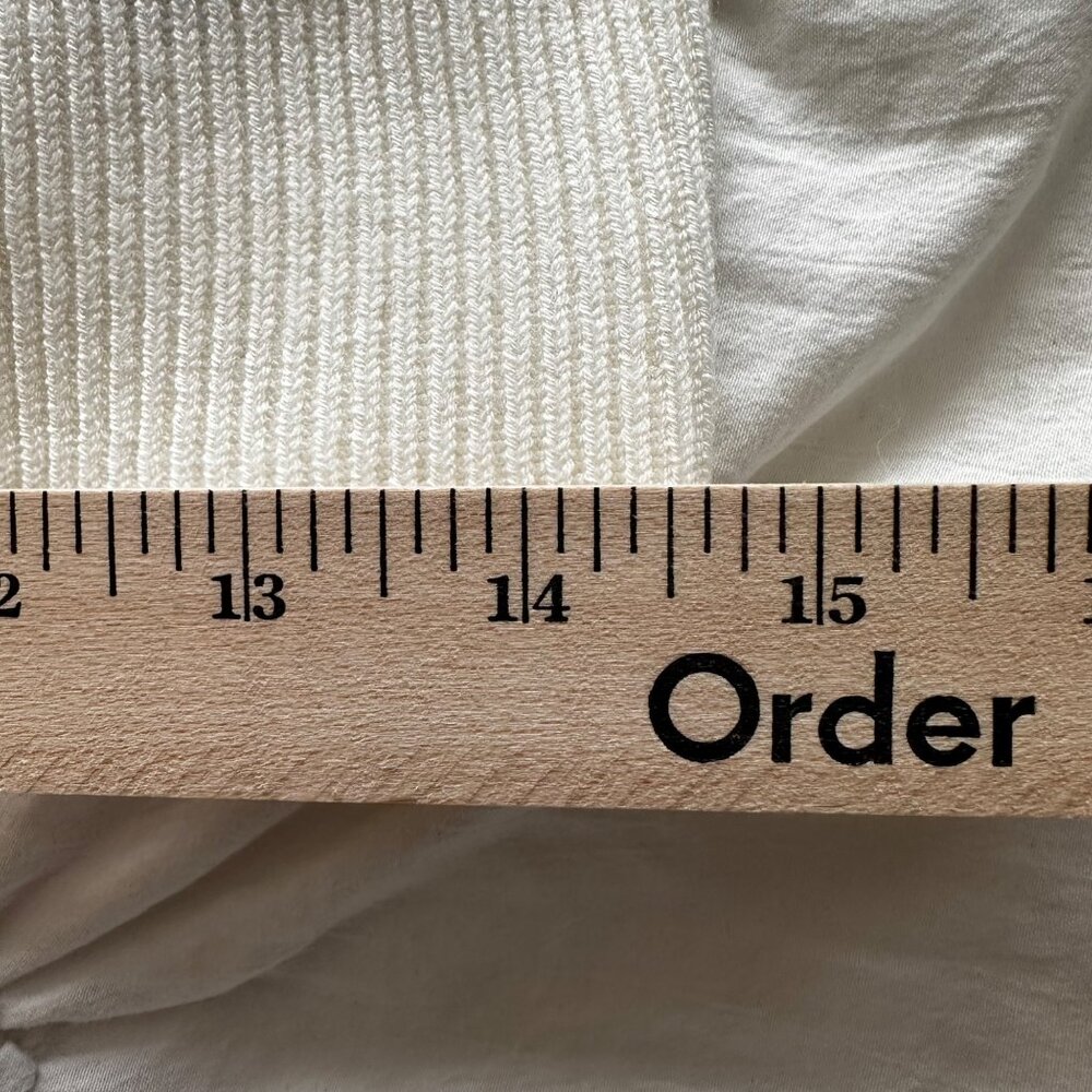 French Connection Jaida Top M Summer White Wool Blend MSRP $98 - Picture 10 of 13